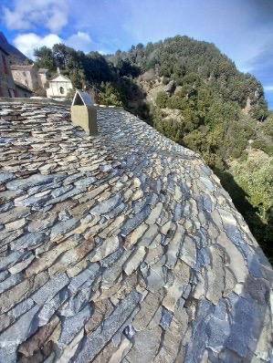 Toiture en lauze en Castagniccia